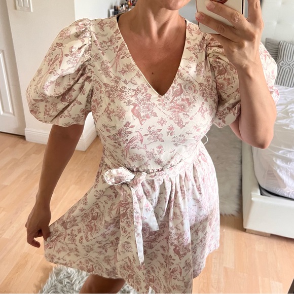 NEW UK BRAND Puff Sleeve Dress with side zipper Brand:Missguided - Picture 5 of 7